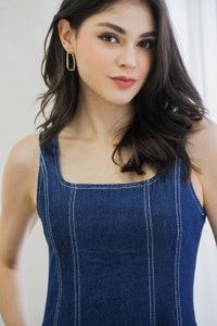 Mariana Panelled Denim Midi Dress (XS)