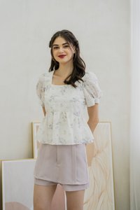 Kendra Layered Skorts In Grey