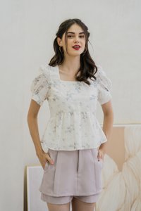 Kendra Layered Skorts In Grey