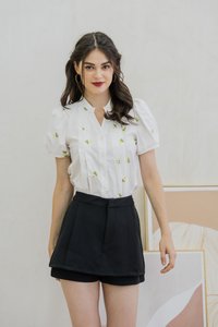 Kendra Layered Skorts In Black