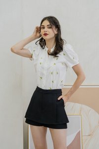 Kendra Layered Skorts In Black