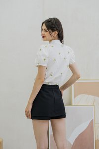 Kendra Layered Skorts In Black