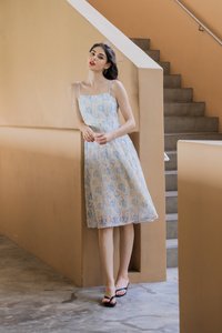 Nicolette Eyelet Camisole Midi Dress (M)