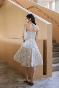 Nicolette Eyelet Camisole Midi Dress (M)
