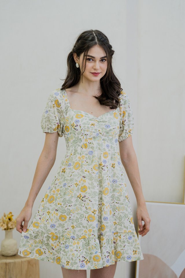 Jeanne Eyelet Sleeve Dress