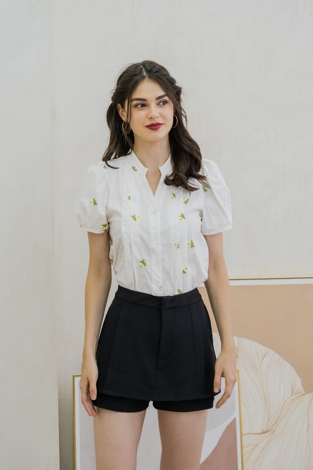 Kendra Layered Skorts In Black