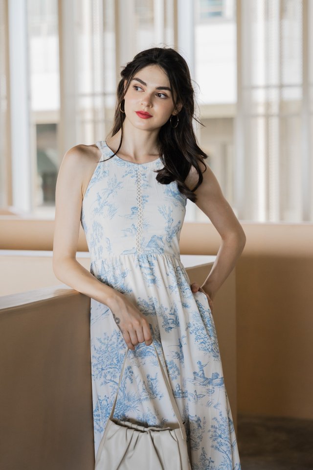 Cielo Printed Halter Maxi Dress (XL)