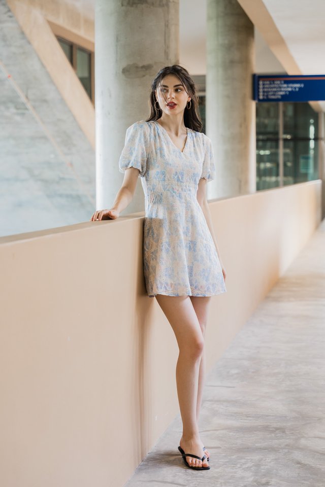 Nicolette Empire Embroidery Dress (XS)