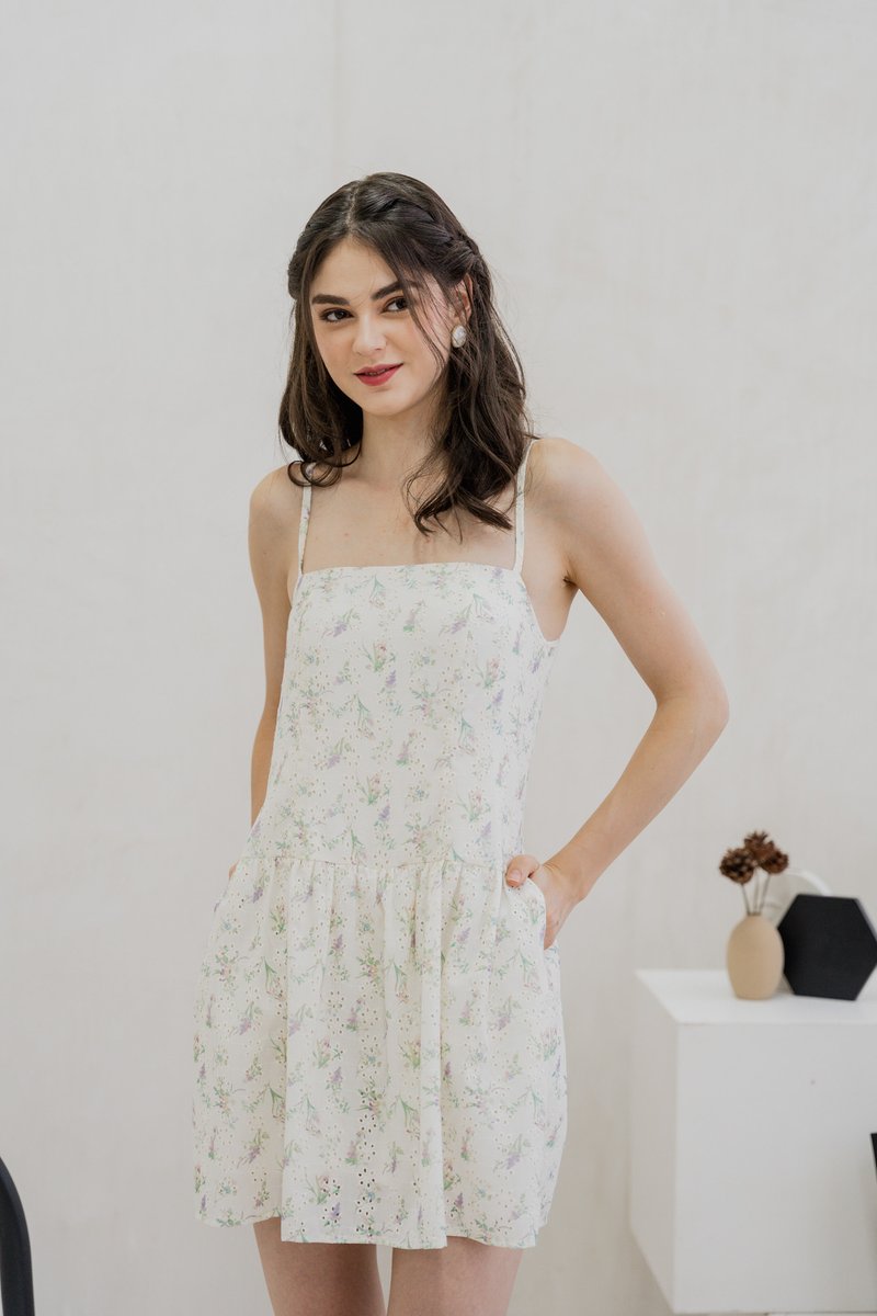 Nellie Camisole Eyelet Dress Romper