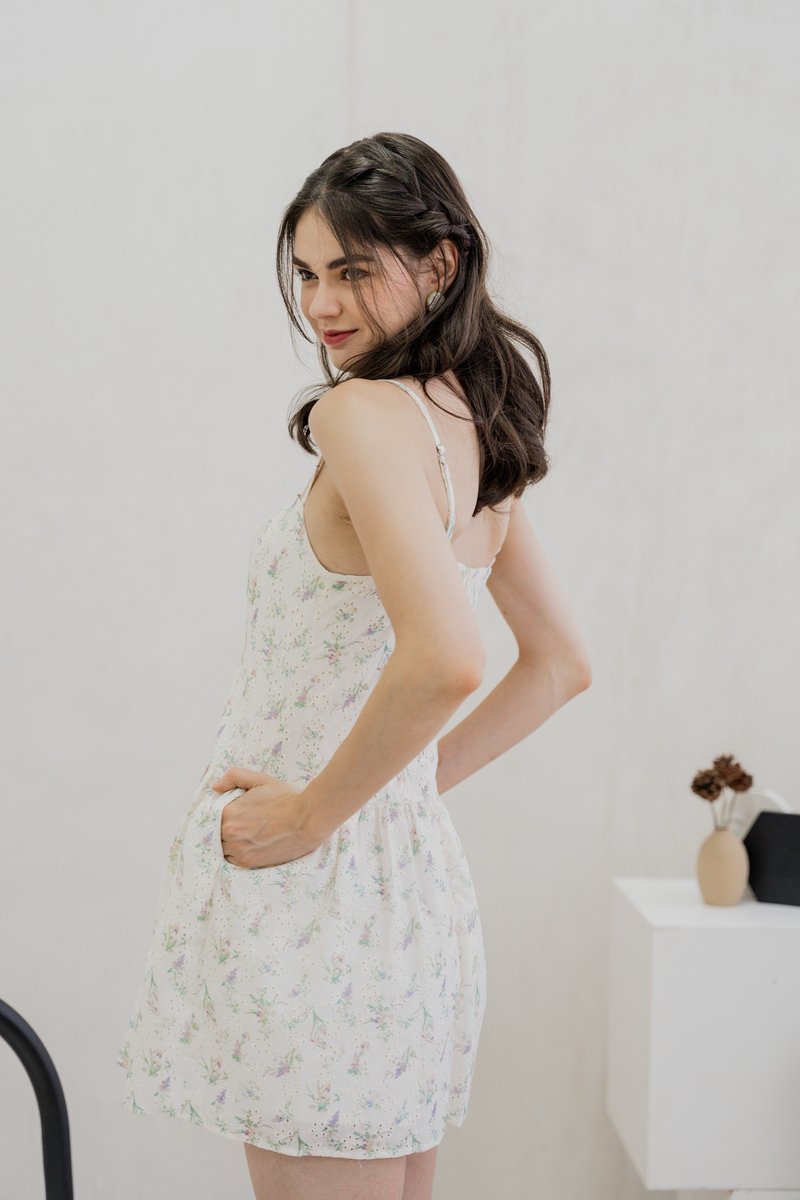 Nellie Camisole Eyelet Dress Romper