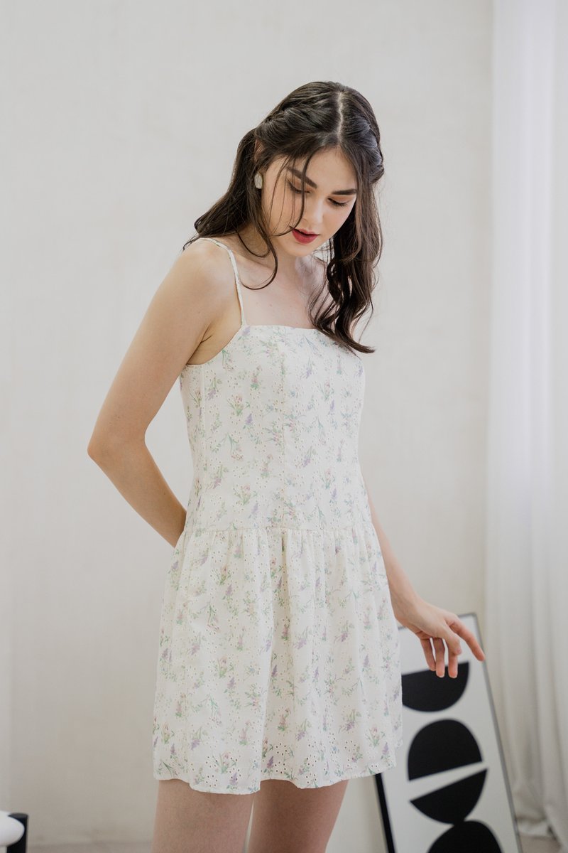 Nellie Camisole Eyelet Dress Romper