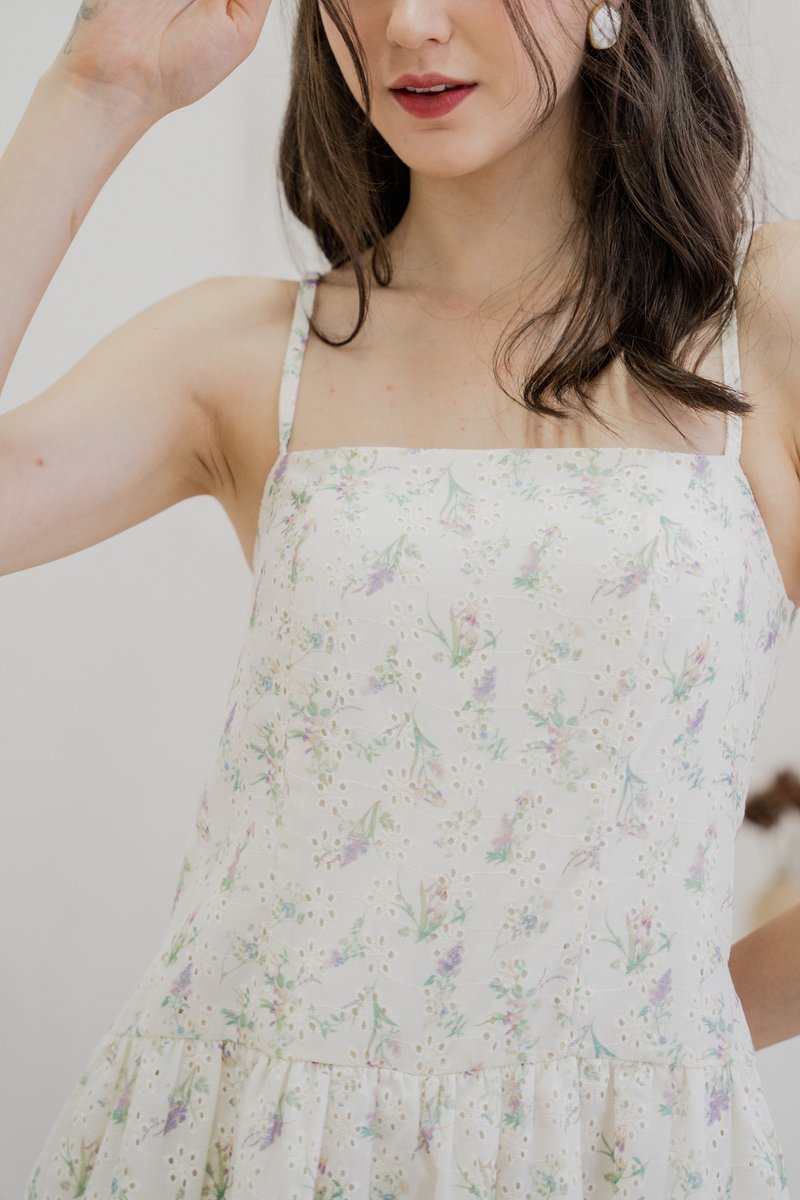 Nellie Camisole Eyelet Dress Romper