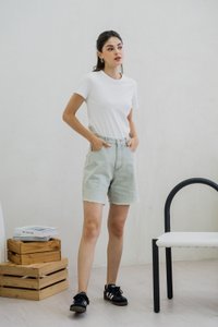 Trace Denim Jorts in Light Wash (XS)