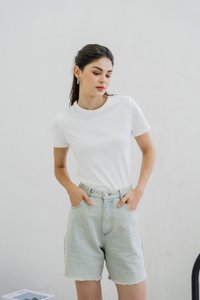 Trace Denim Jorts in Light Wash (XS)