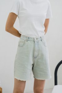 Trace Denim Jorts in Light Wash (XS)