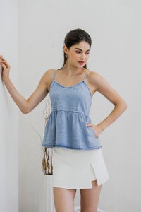 Brinda Denim Camisole Top