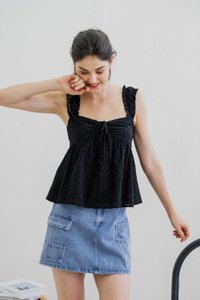 Cara Cargo Denim Skort (XS)