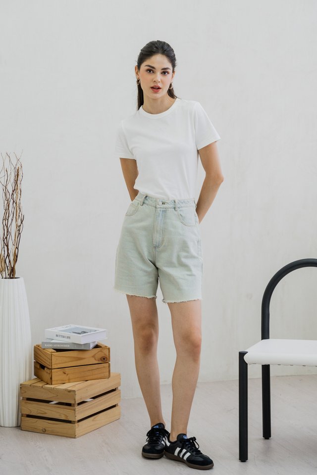 Trace Denim Jorts in Light Wash