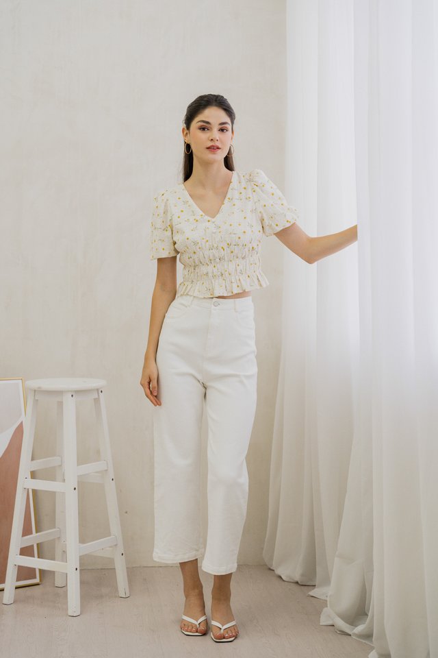 Gabrielle Denim Jeans In White