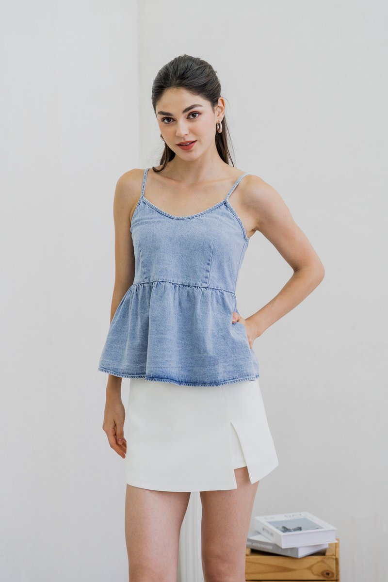 Brinda Denim Camisole Top