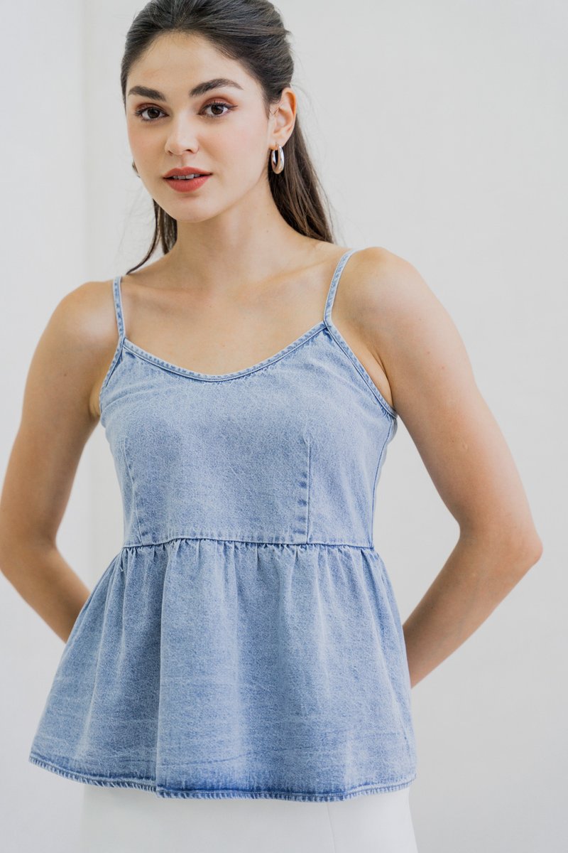 Brinda Denim Camisole Top