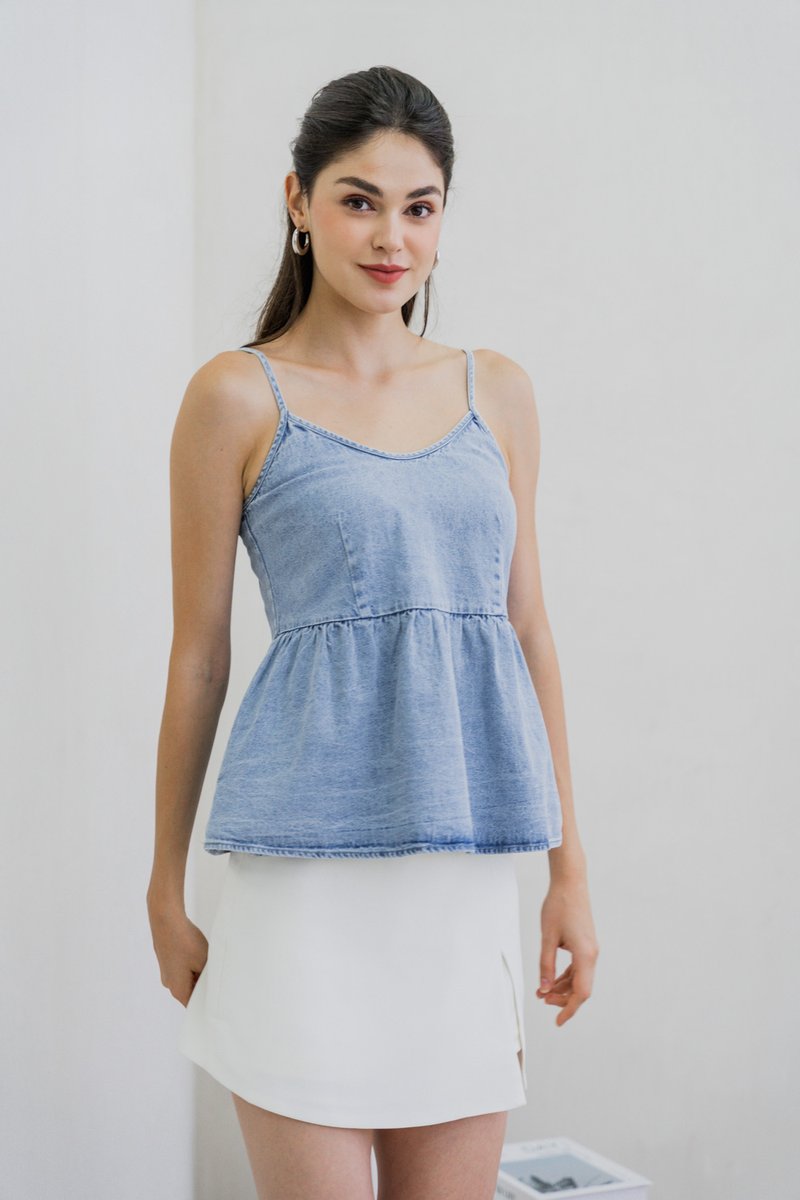Brinda Denim Camisole Top