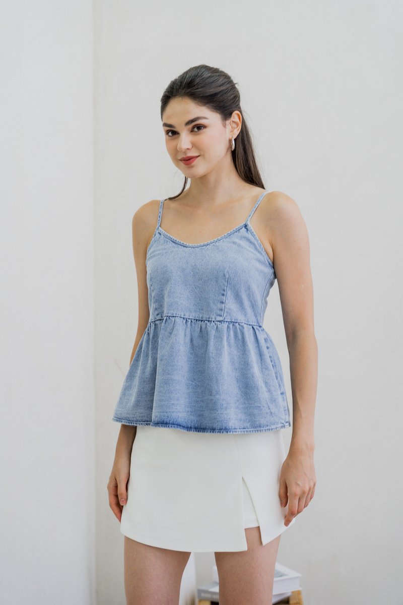 Brinda Denim Camisole Top