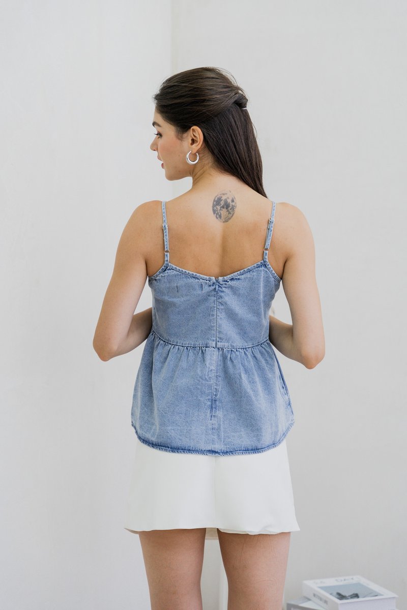 Brinda Denim Camisole Top