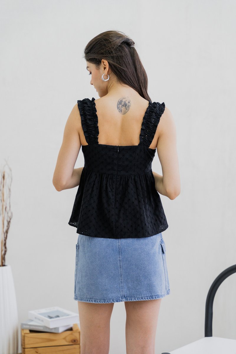 Cara Cargo Denim Skort (XS)