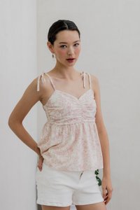 Leia Porcelain Floral Camisole Top