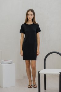 Krystel Knit Shift Dress In Black (XS)
