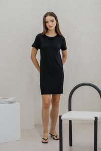 Krystel Knit Shift Dress In Black (XS)