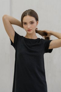 Krystel Knit Shift Dress In Black (XS)