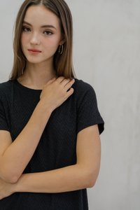 Krystel Knit Shift Dress In Black (XS)