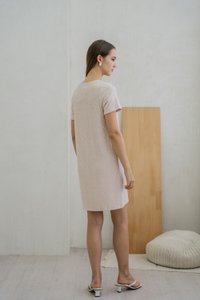 Nancy Knit Shift Dress In Pink (L)