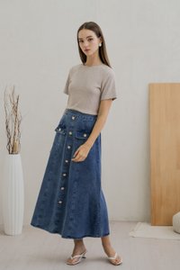 Nancy Knit Top In Khaki