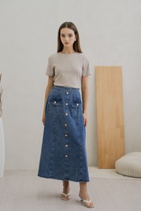 Nancy Knit Top In Khaki