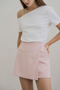 Steph One Shoulder Top In White (XXL)