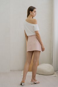 Steph One Shoulder Top In White (XXL)