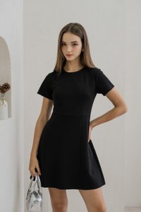 Carmen Panelled Dress In Black (XS)