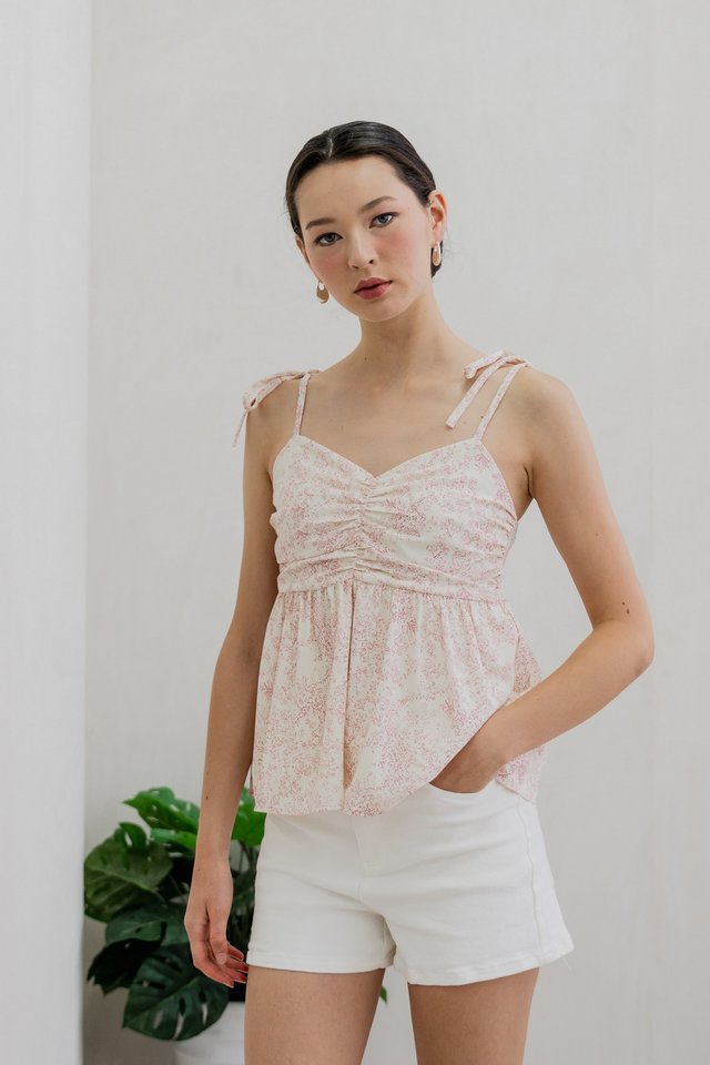 Leia Porcelain Floral Camisole Top 