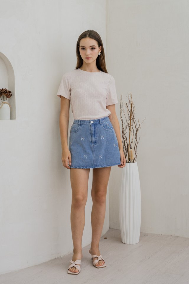 Nancy Knit Top In Pink