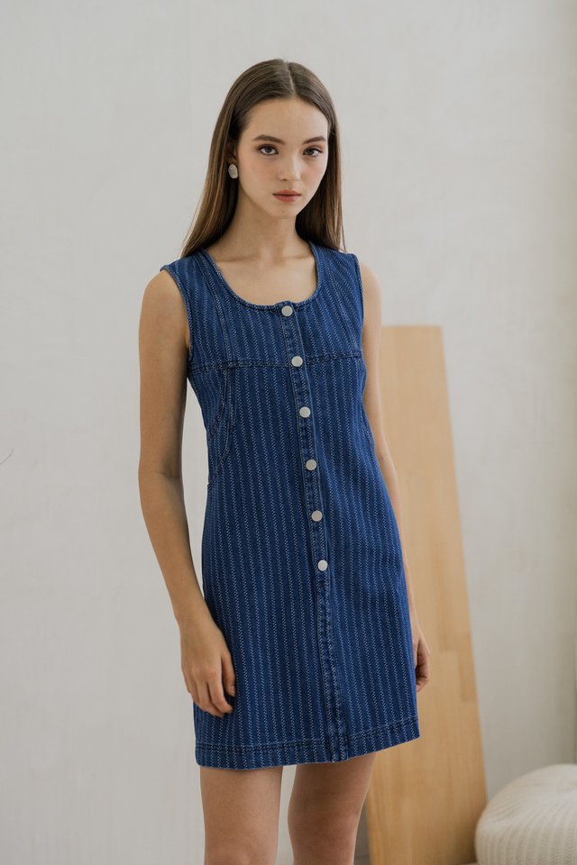 Drea Denim Button Dress