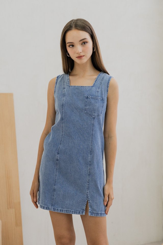 Danzel Denim Front Pocket Dress