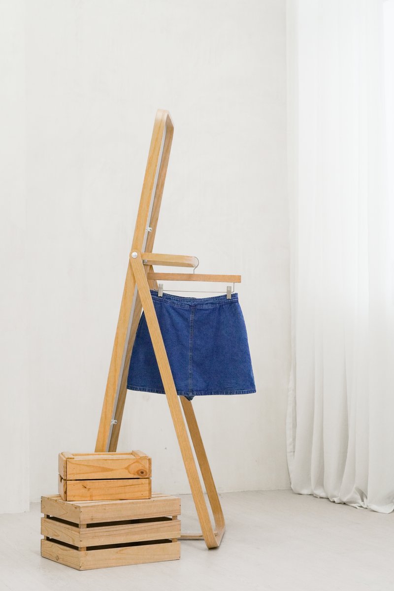 Charlene Denim Pocket Skort In Dark Wash