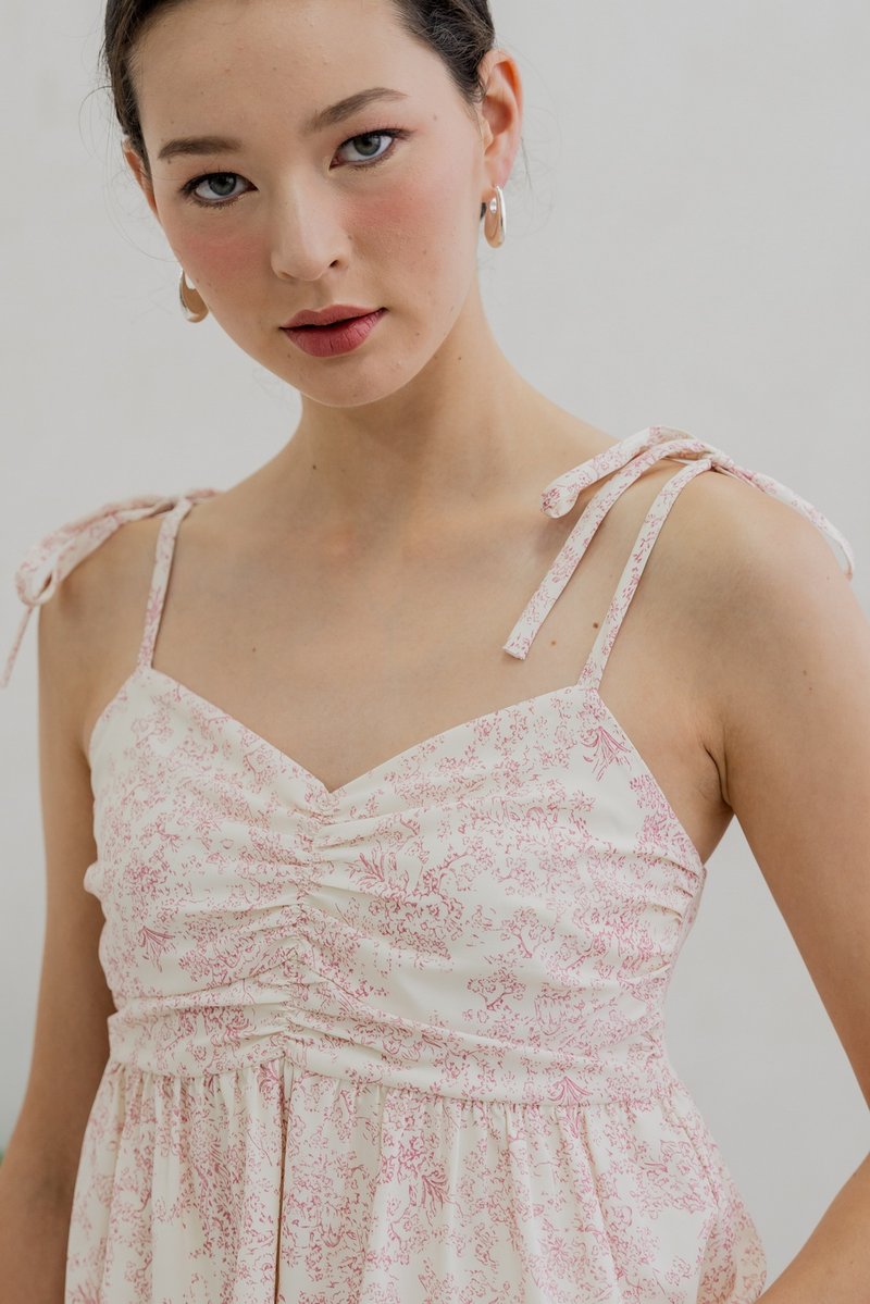 Leia Porcelain Floral Camisole Top