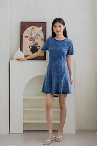 Diana Denim Slant Panel Dress