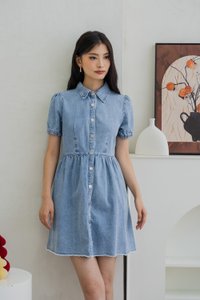 Braveheart Denim Button Shirt Dress (XS)