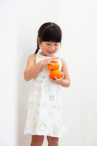 Lumina Eyelet Kids Dress In White (Size 2)