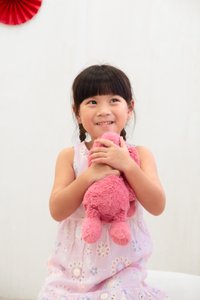 Lumina Eyelet Kids Dress In Pink (Size 2)